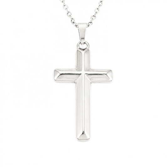 Necklace: Cross Steel SP 35mm