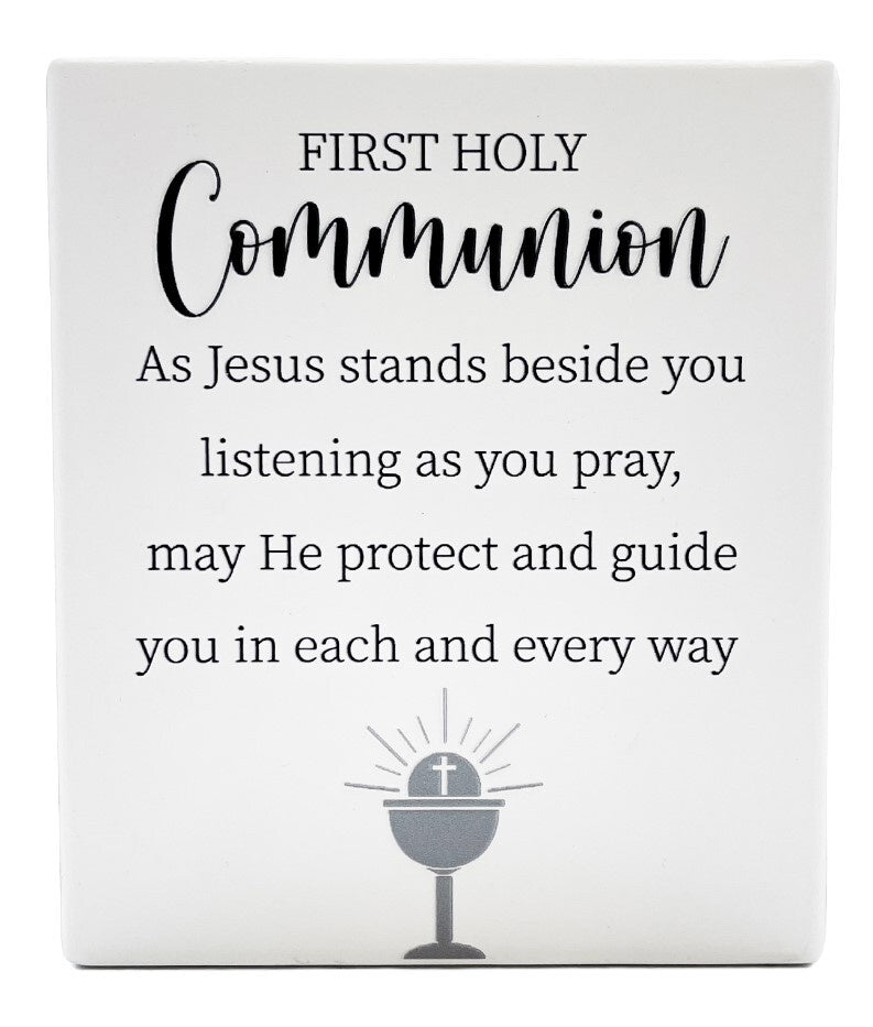 Plaque: Porcelain First Holy Communion