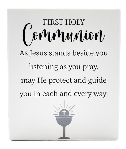Plaque: Porcelain First Holy Communion