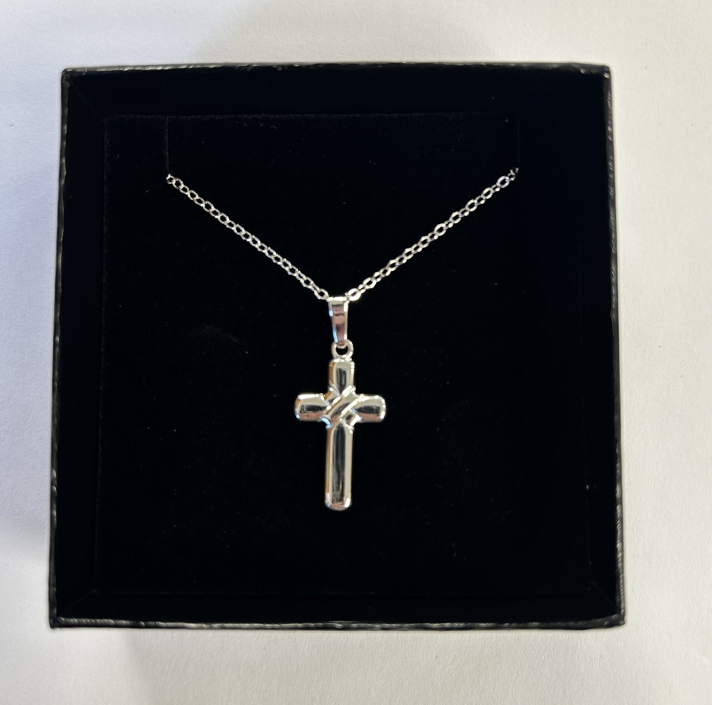 Pendant: S/S Cross Bound Polished