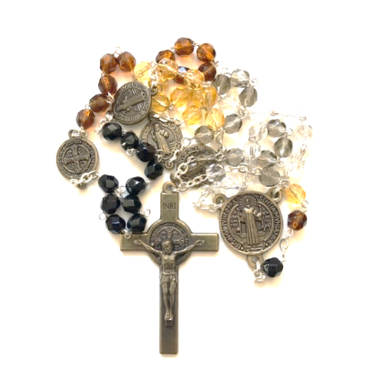 Rosary: St Benedict Boxed