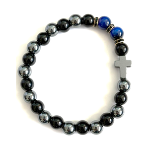 Bracelet: Hematite Blue