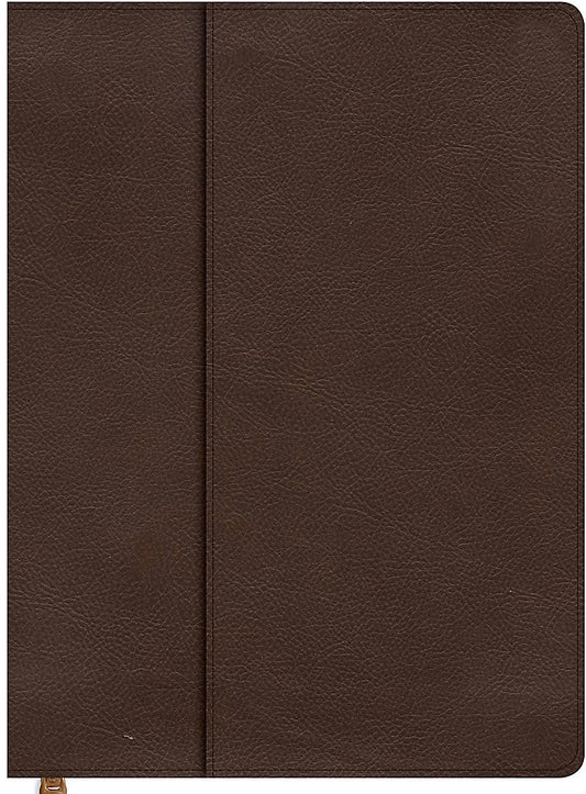 Bible cover brown medium leathertouch