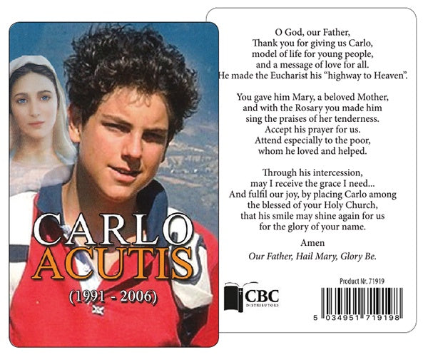 Holy Card: Carlo Acutis laminated HC71919