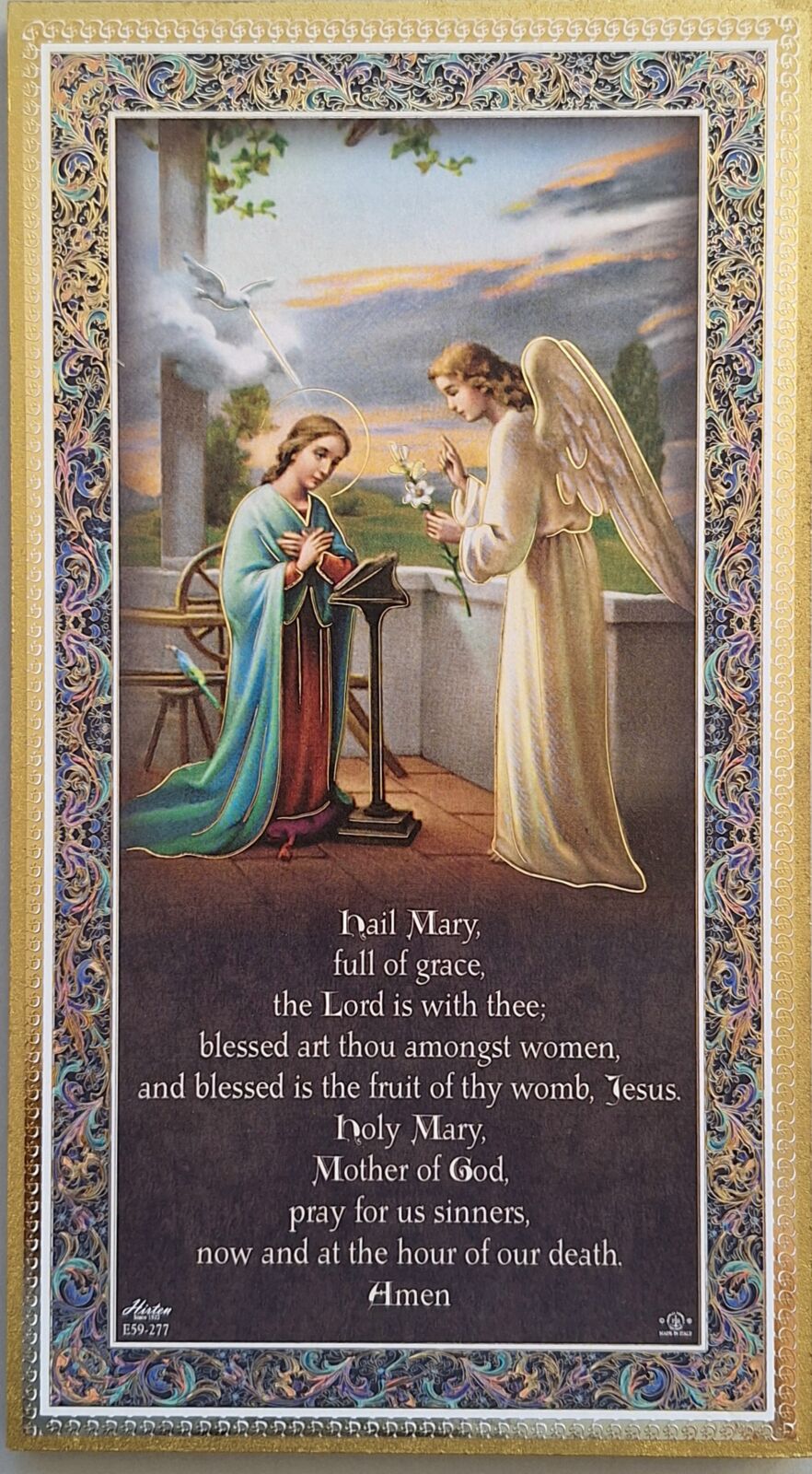 Plaque: Wood with Gold Detailed Frame