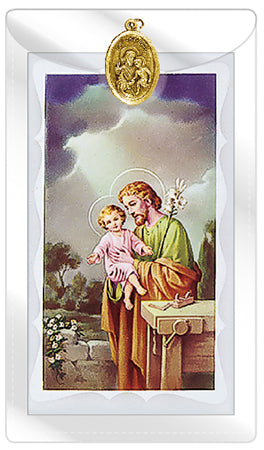 Holy Card and Medal (Gold)