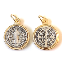 Medal: St Benedict Round 17mm