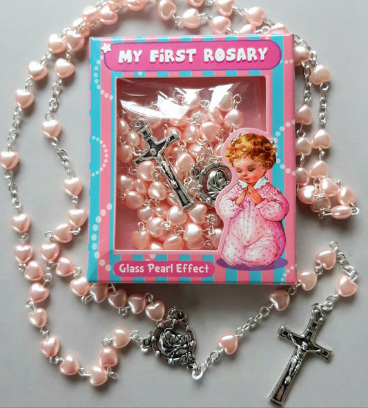 My First Rosary - Heart-shaped Pink