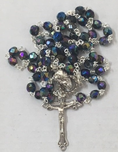 Rosary: Crystal boxed