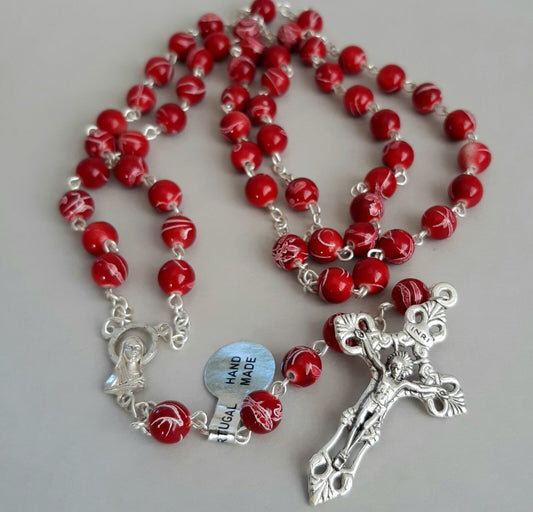 Rosary: Red/White Portugal
