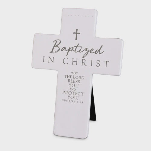Cross: Baptized in Christ resin