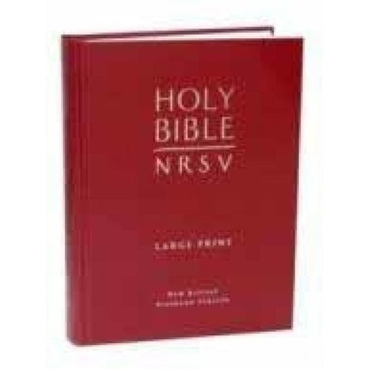 NRSV Large Print Hardcover Red Bible
