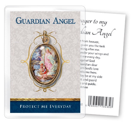 Guardian Angel Medal with Prayer