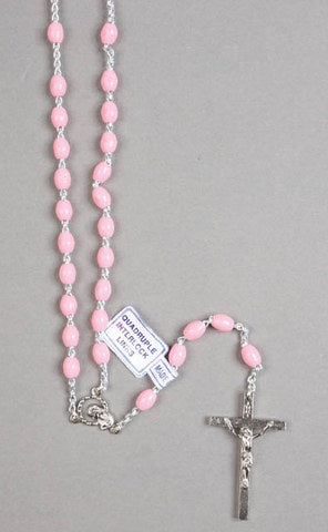 Rosary: Pink Plastic