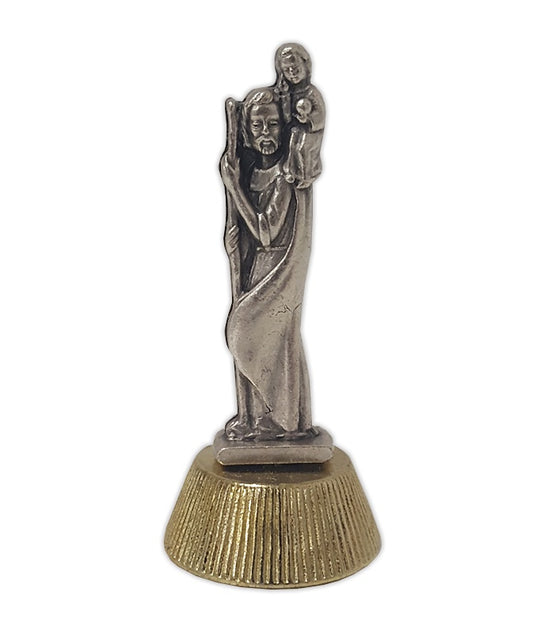 Statuette: Metal Magnetic St Christopher