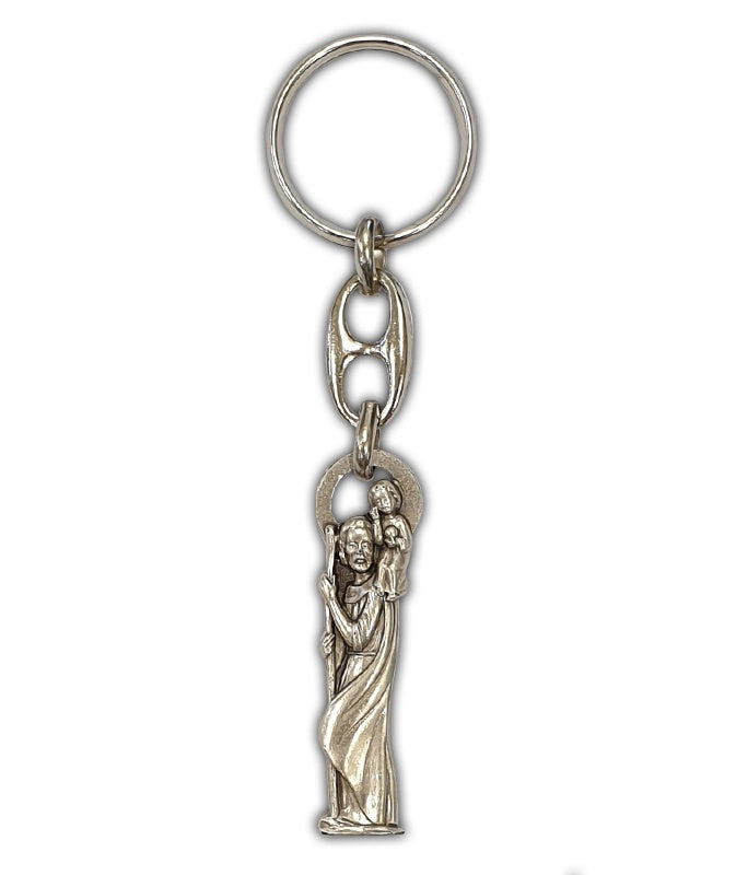 Key Ring: St Christopher Silver KR25955