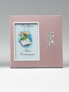 Photo Frame: Metal Communion Pink