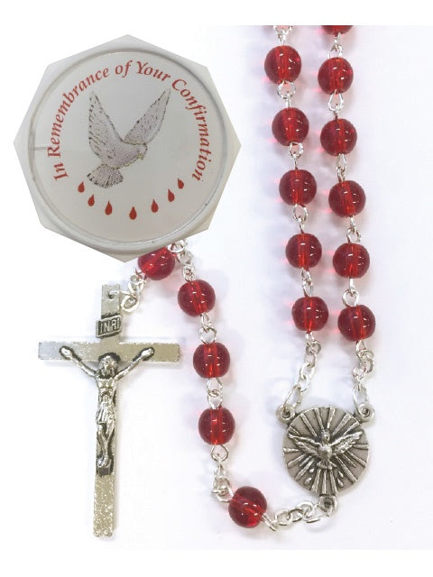 Rosary: Confirmation Glass Bead Boxed