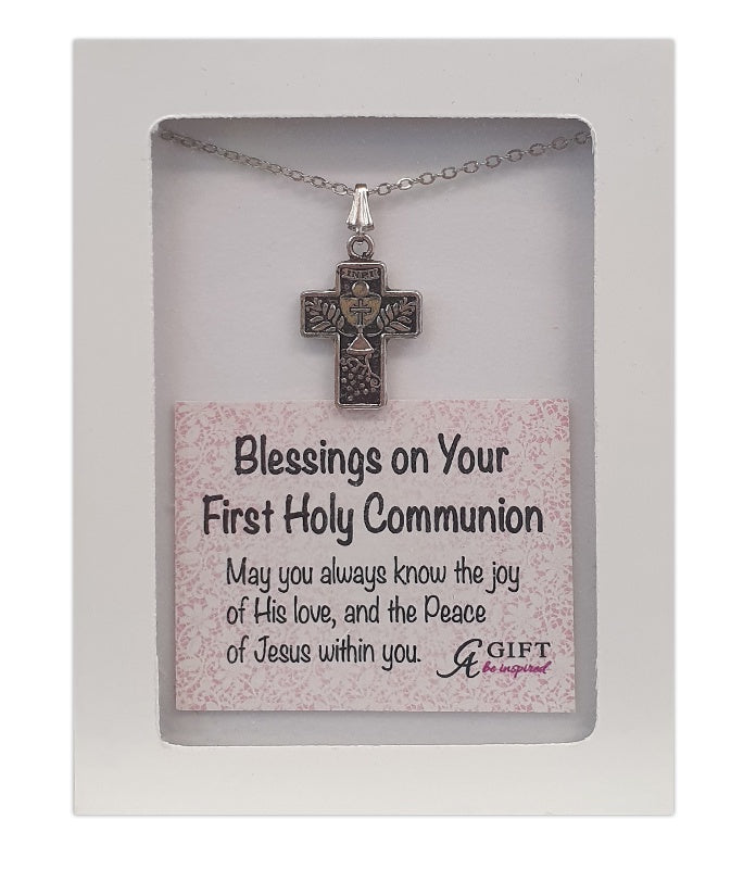 Necklace: Communion cross on chain