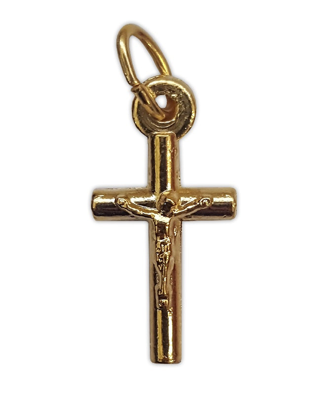 Crucifix : Gold 15mm