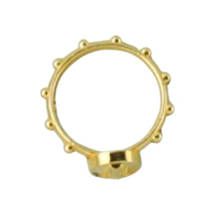 Rosary Ring: Gold 17 mm Miraculous
