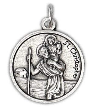 Medal: St Christopher Round 18mm