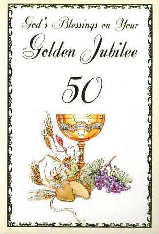 Card: God's Blessing Golden Jubilee 50