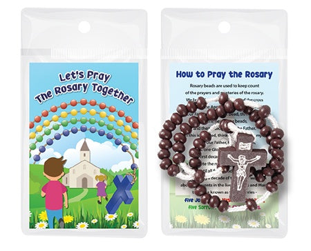 Rosary: Brown Wooden (Children)