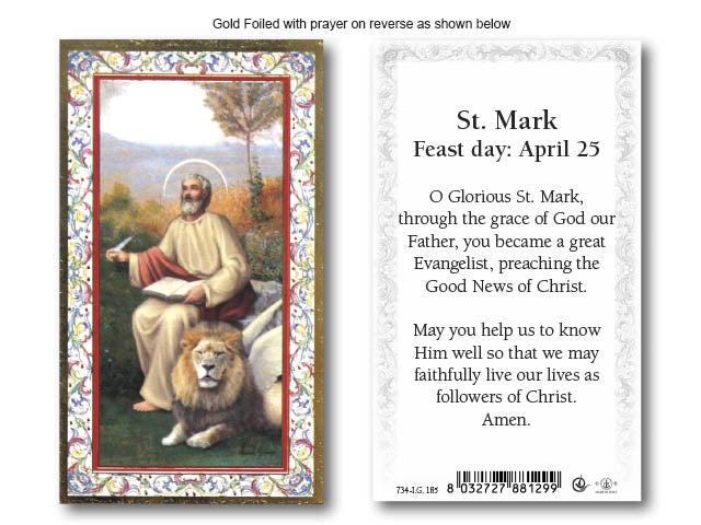 Holy Card: St Mark
