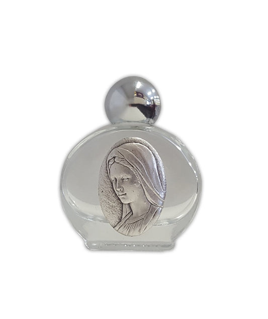 Holy Water Bottle:  Glass, Our Lady