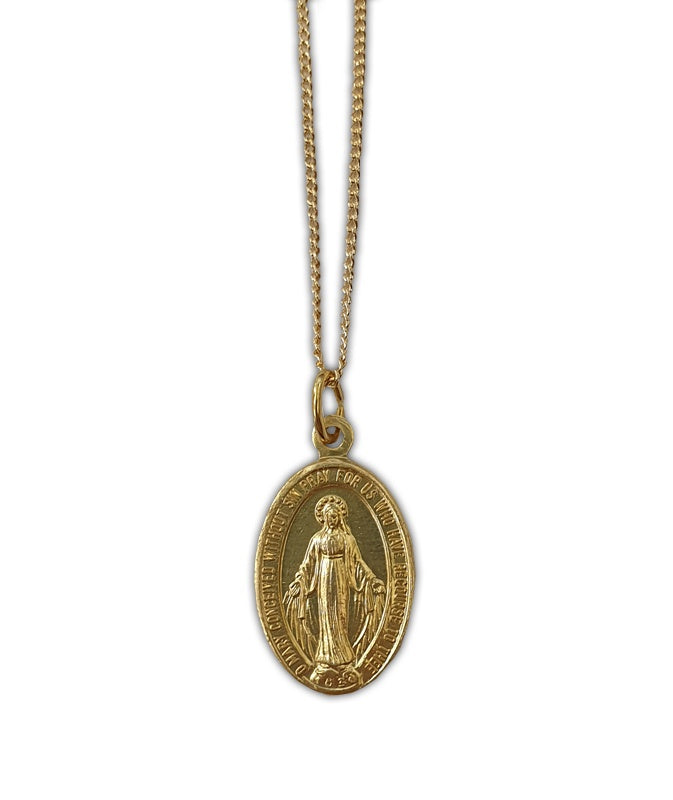 Necklace: Gold Miraculous Medal