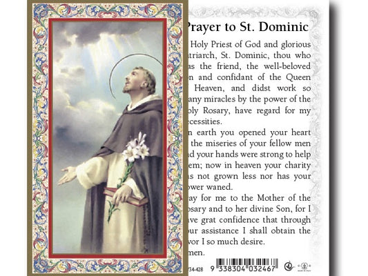 Holy Card: St Dominic