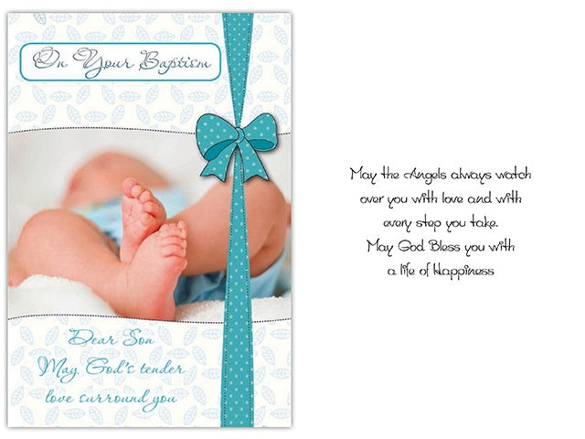 Card: Baptism Son