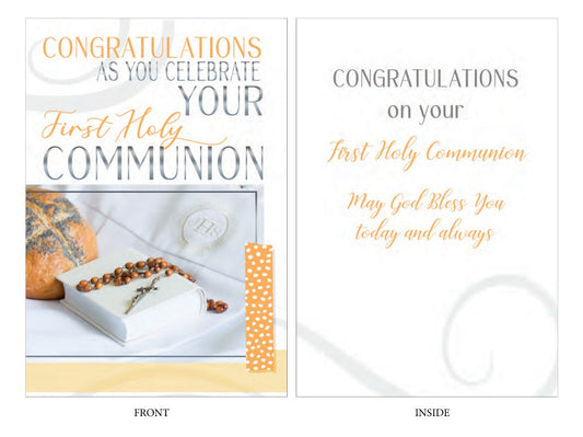 Card: First Holy Communion Rosary