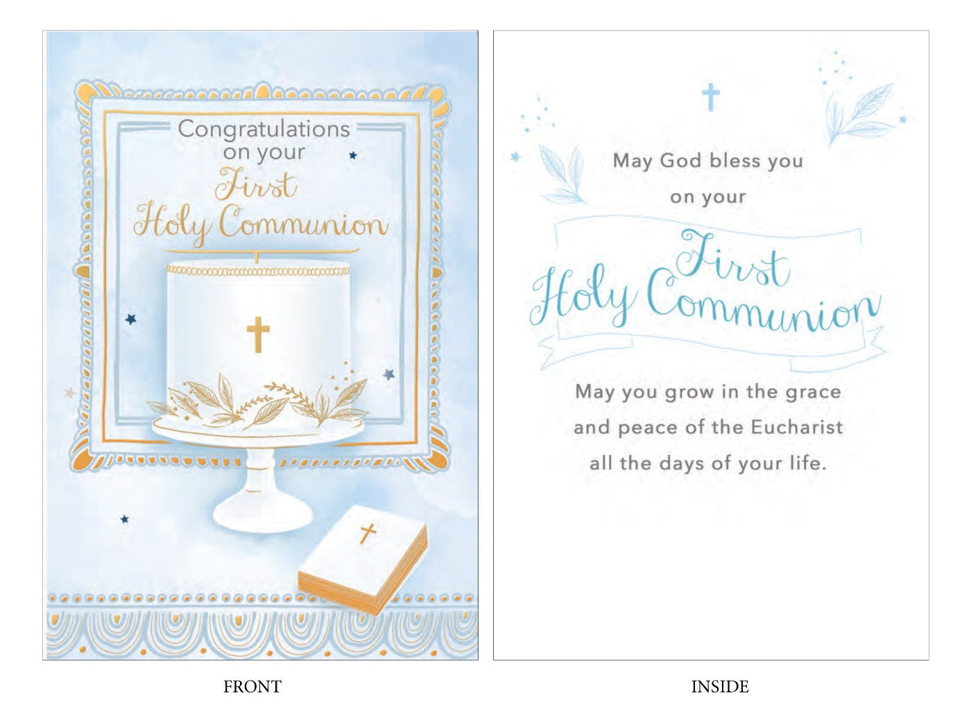 Card: First Holy Communion Congratulations Boy