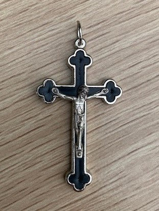 Crucifix - metal black (5cm x 3cm)