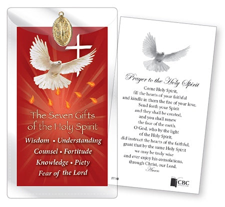 Holy Spirit Card and Medal