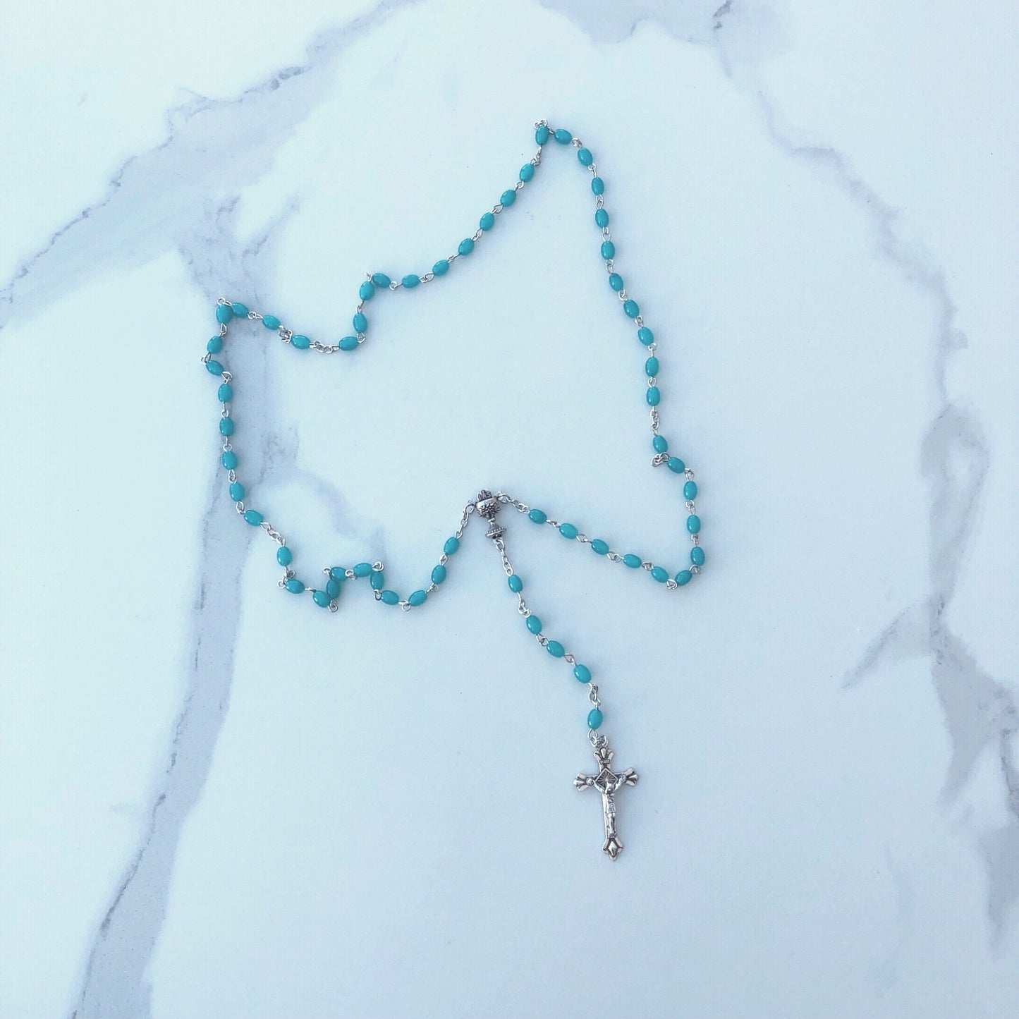 First Holy Communion Rosaries - Blue