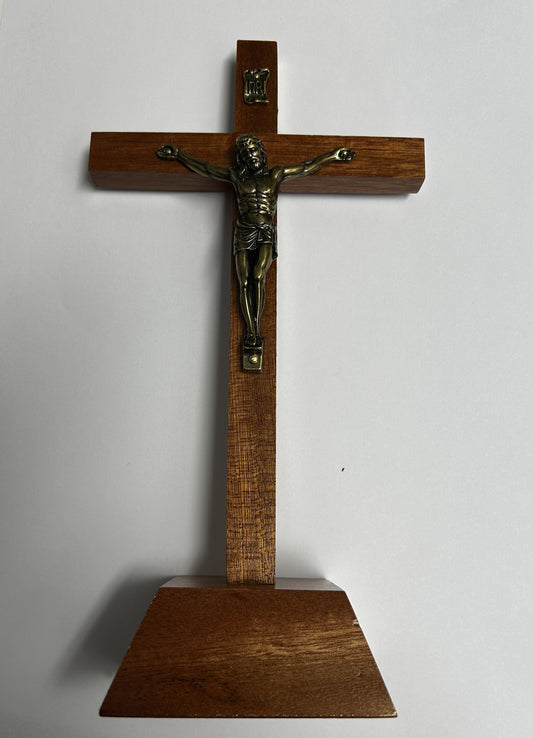 Crucifix - Wooden Standing 22cm