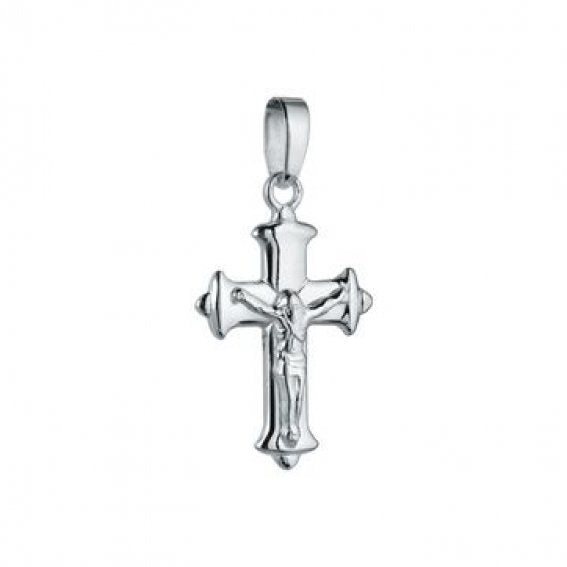 Pendant: Crucifix  S/S 32mm on SP chain