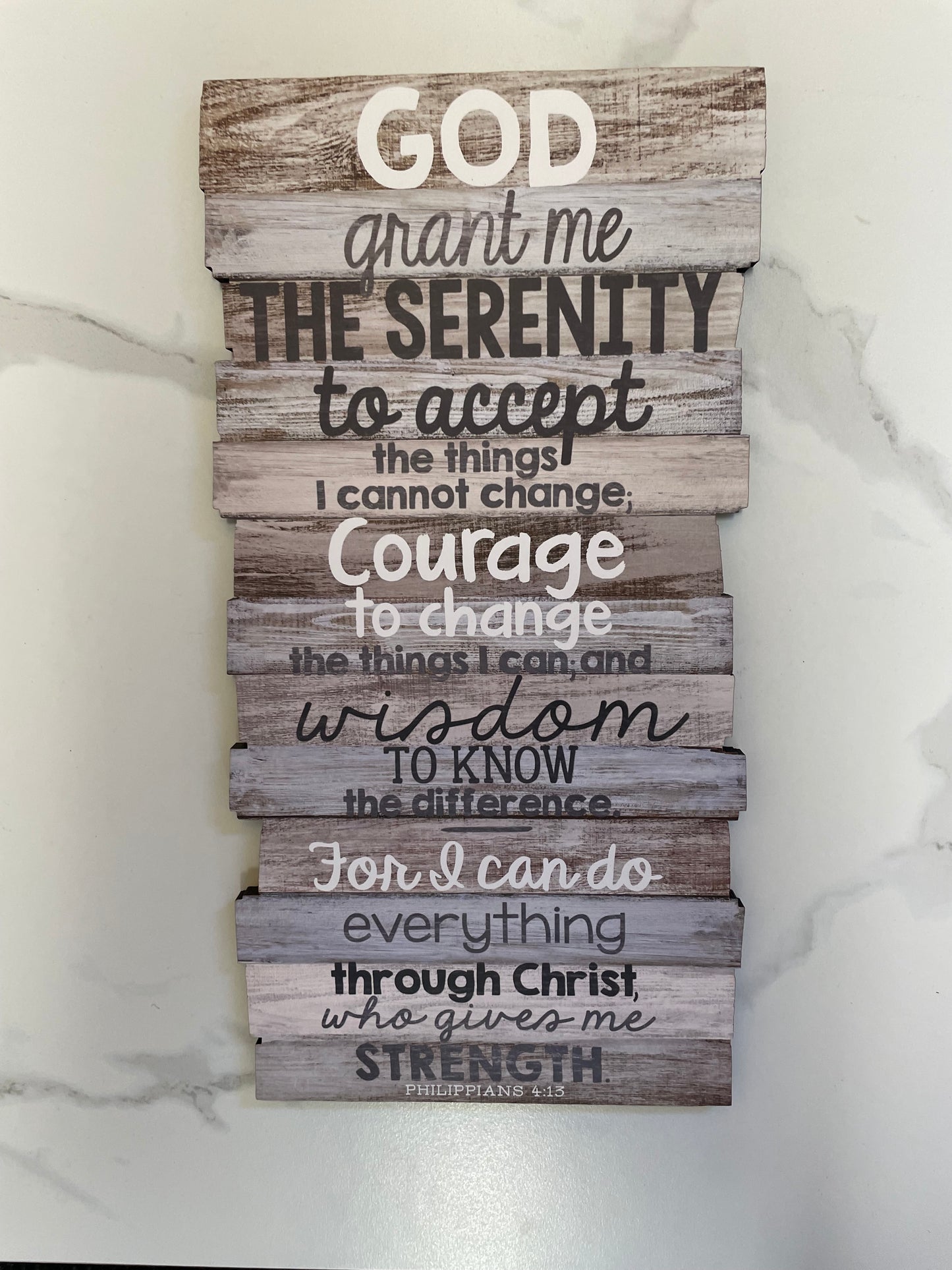Plaque: Serenity medium wall