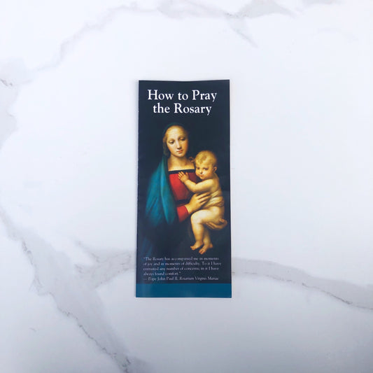 How to Pray the Rosary leaflet