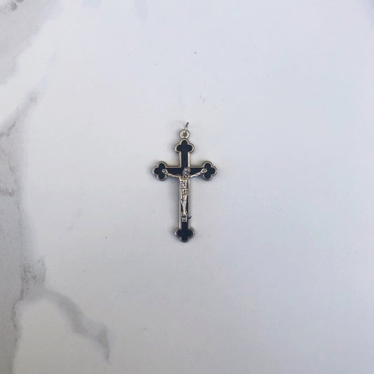 Crucifix: Black 60mm