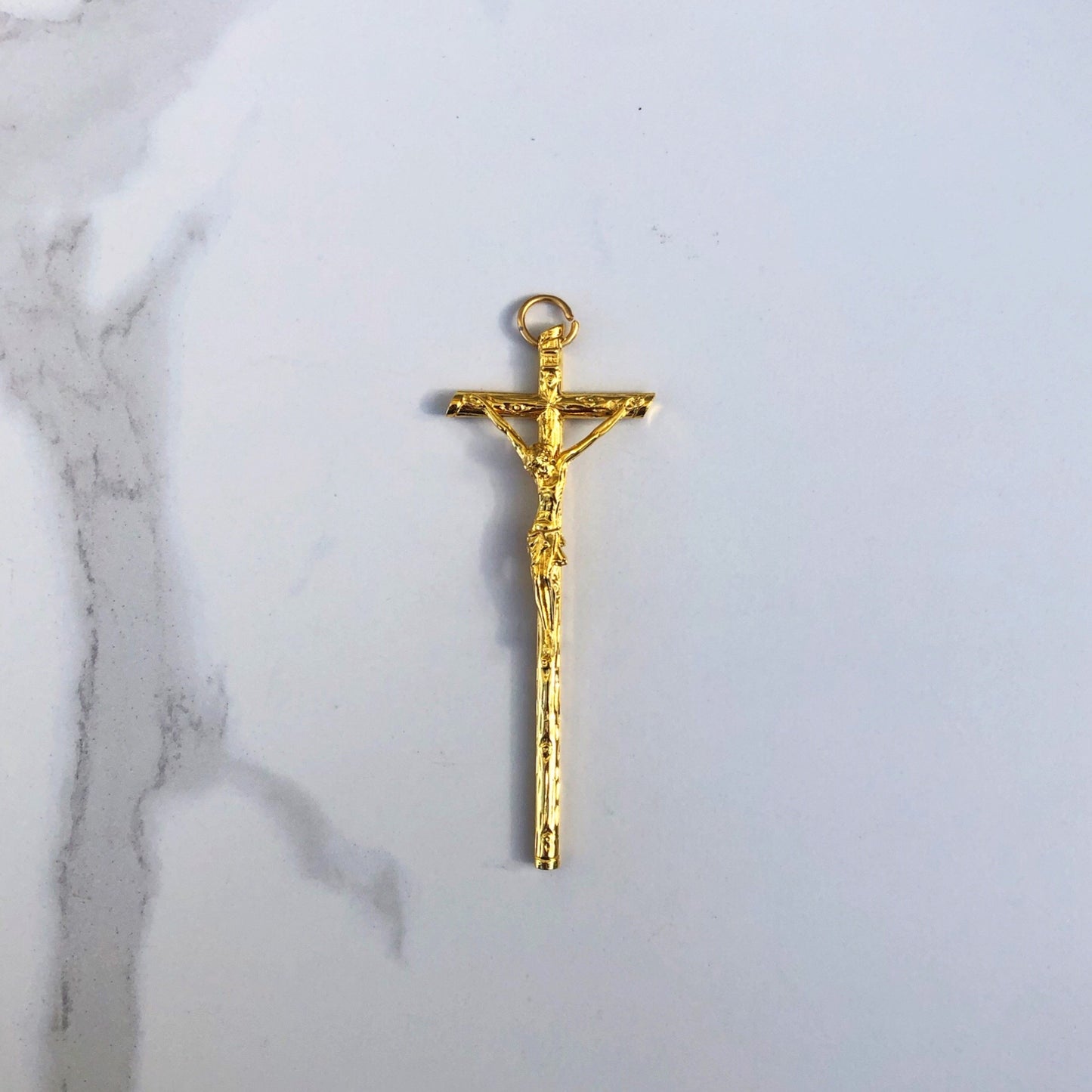 Crucifix: Gold Hanging