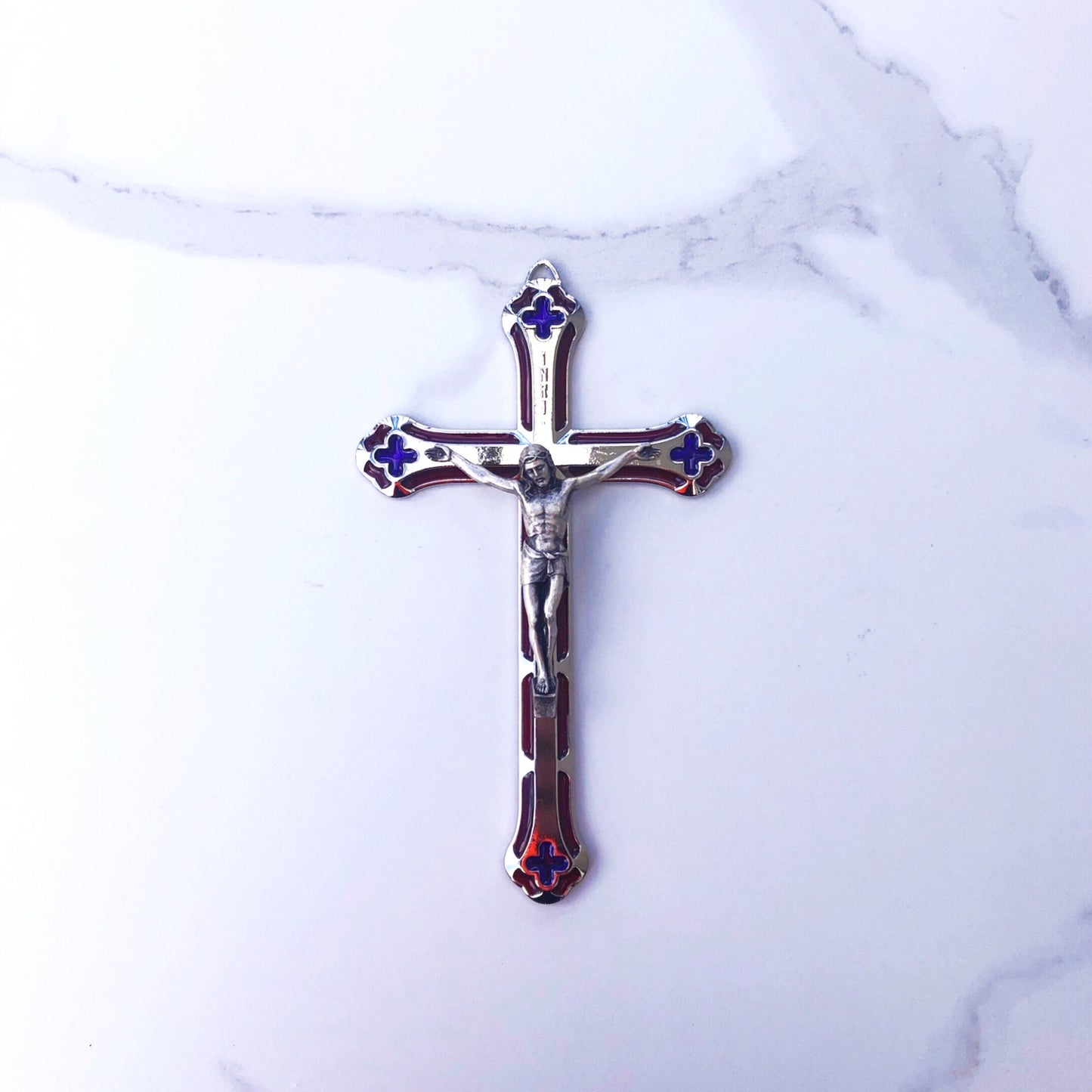Crucifix: Metal Hanging 18cm