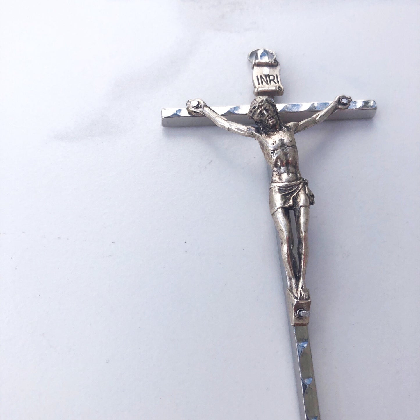 Crucifix: Hanging Metal 13cm