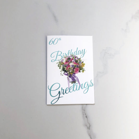 Card: Birthday 60th Greetings
