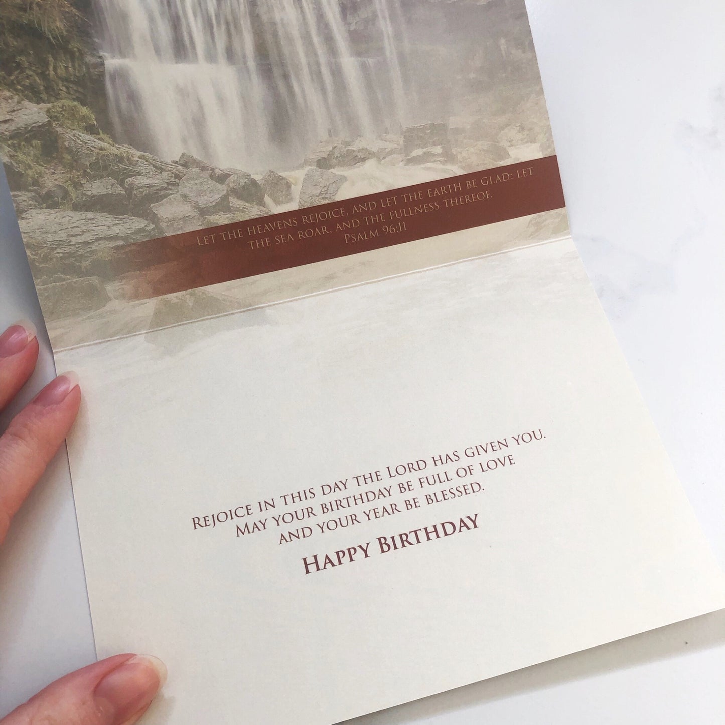 Card: Birthday Waterfalls