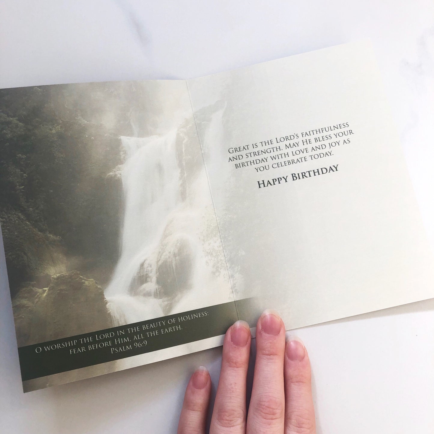 Card: Birthday Waterfalls