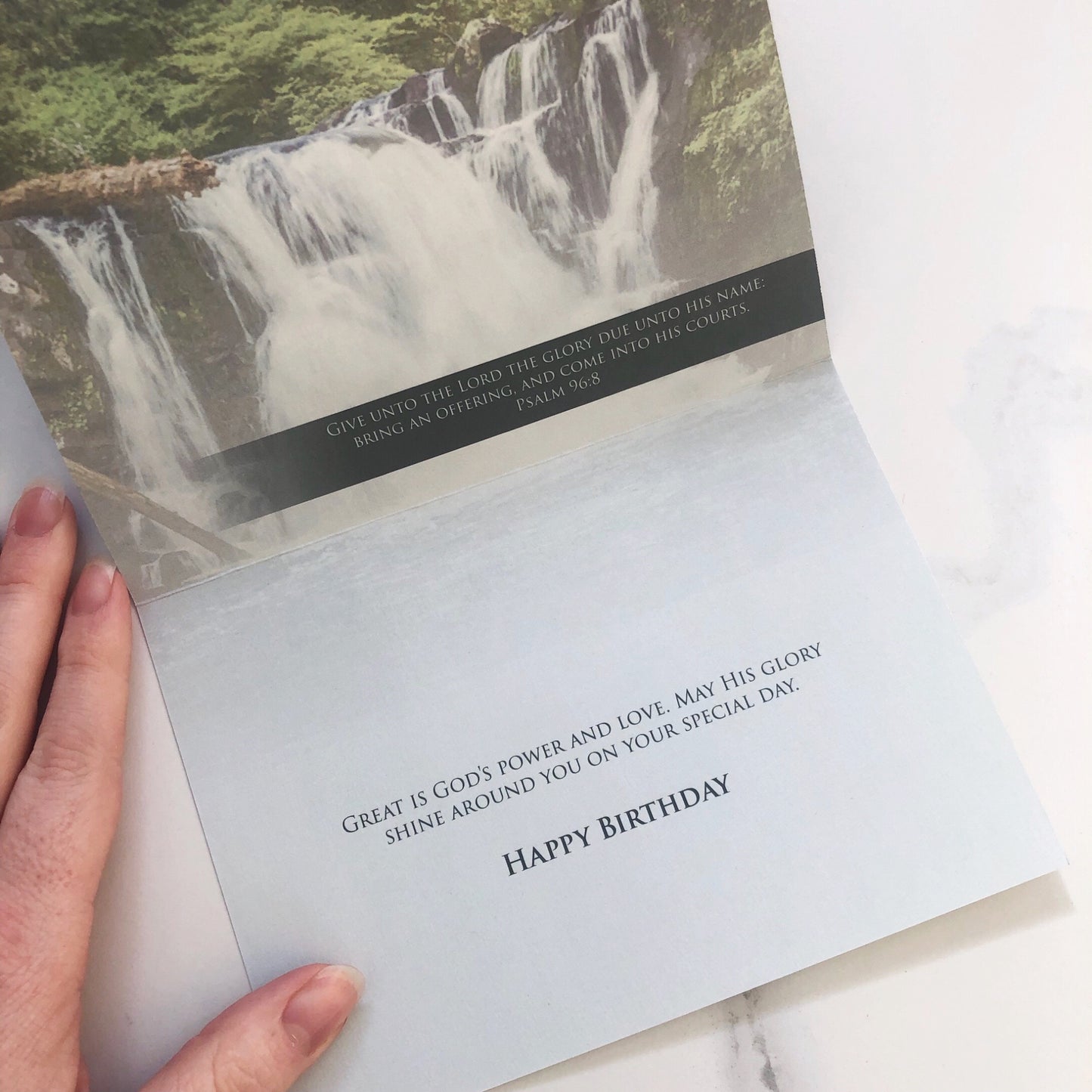 Card: Birthday Waterfalls